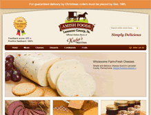 Tablet Screenshot of amishfoods.com